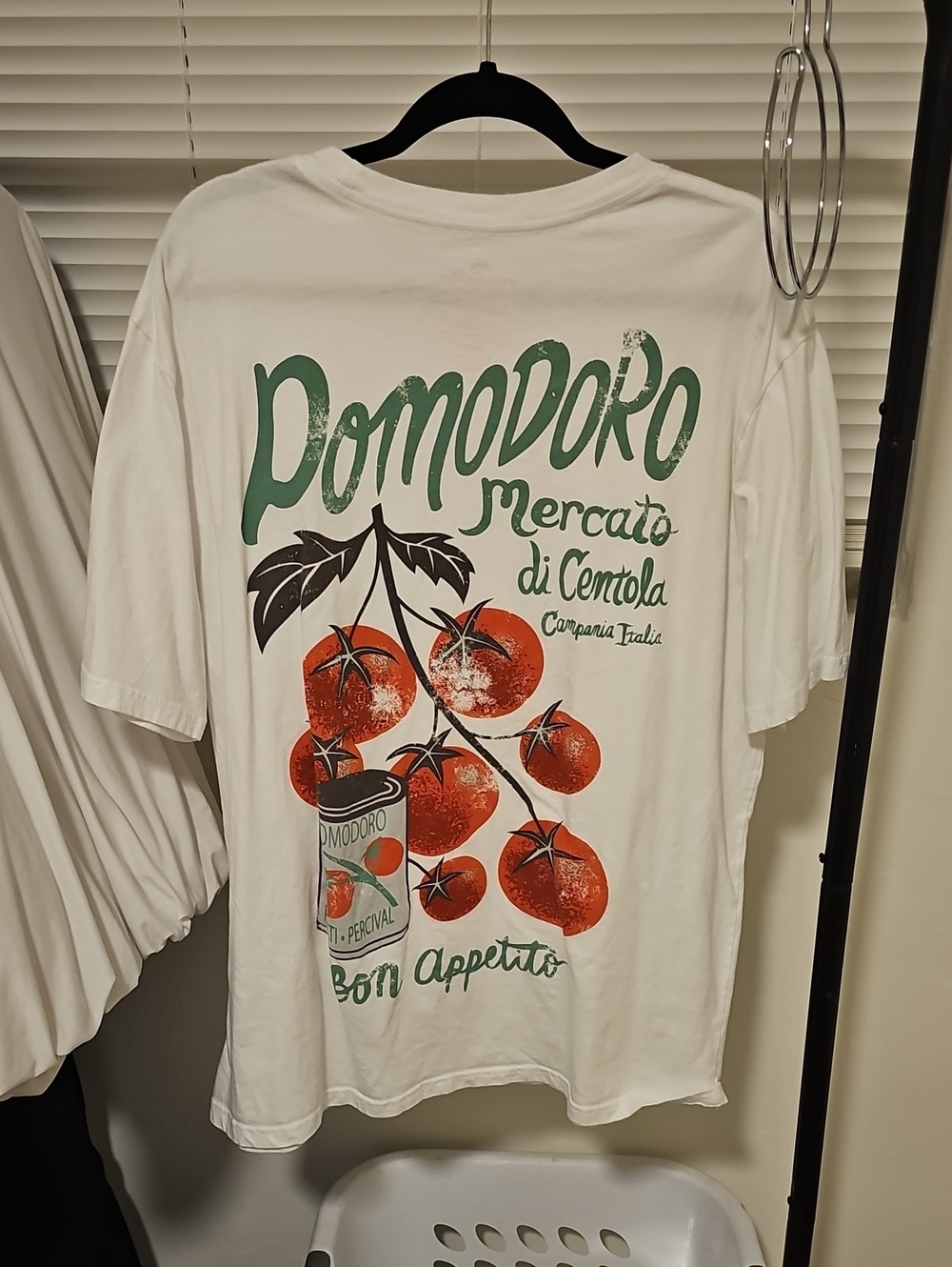 White Graphic Tomato Tee